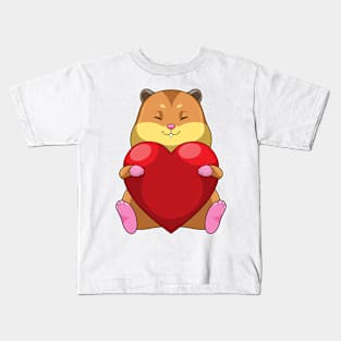 Hamster with Heart Kids T-Shirt